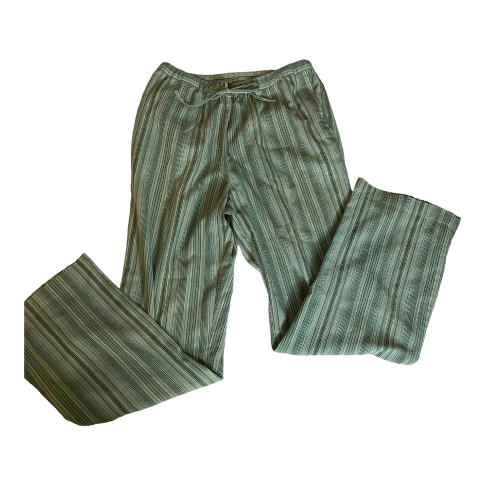 Appleseed’s Green Cotton Blend Summertime Pull On Pants size 10
